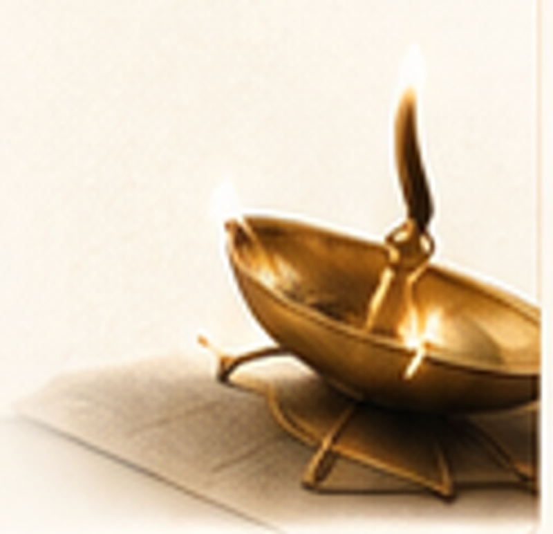 Traditional diya lamp